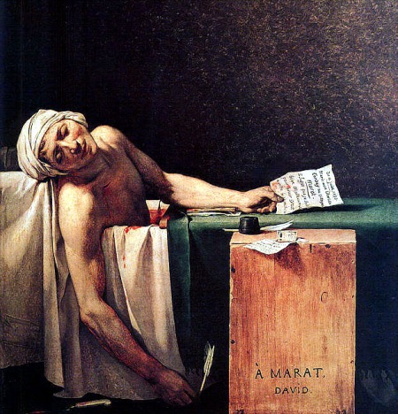 La Muerte de Marat - Jacques Louis David (1793)